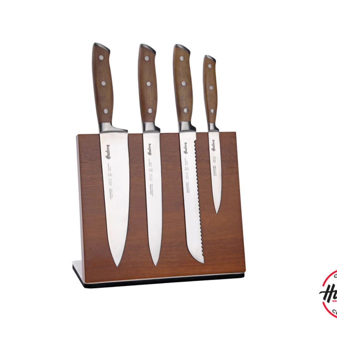 set-x4-cuchillos-hudson-acero-cabo-madera-con-taco